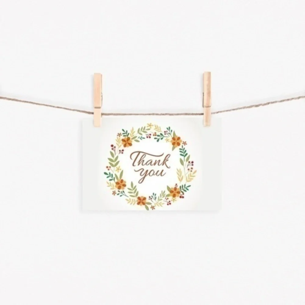 Floral Thank You Card 50-Pack